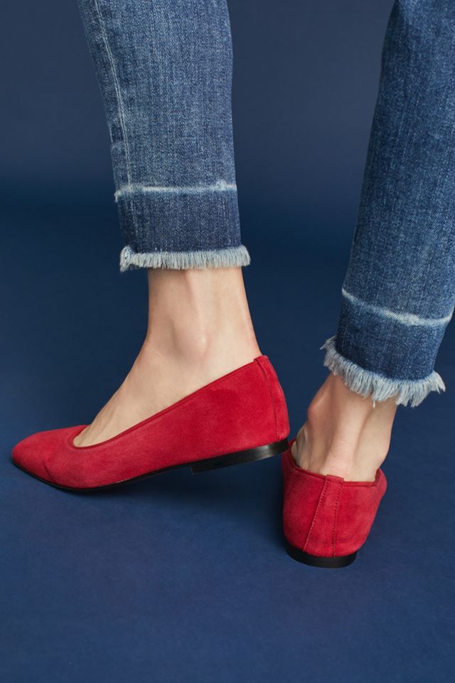 Bisue Ballerinas Square-Toe Floral Ballet Flats #3