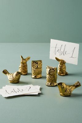 Animal Placecard Holders, Set of 6