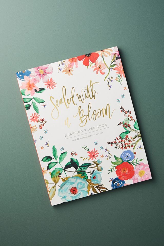 Sealed With A Bloom Wrapping Paper Book Anthropologie