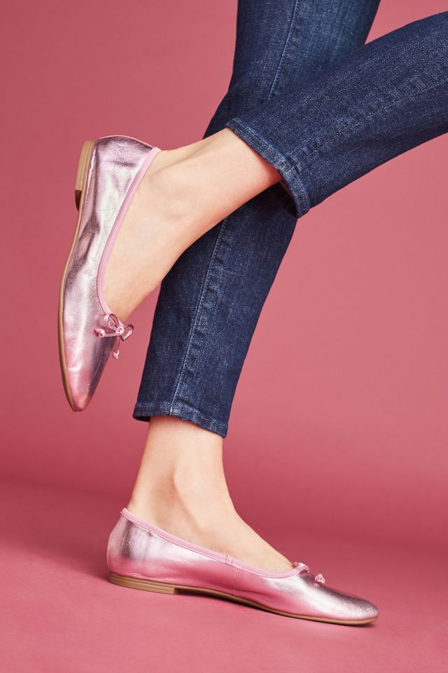 Metallic Ballet Flats Anthropologie