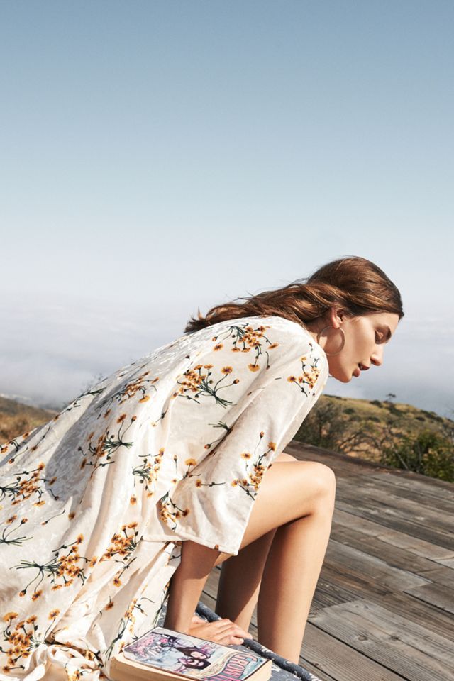 Dandelion Velvet Kimono #5