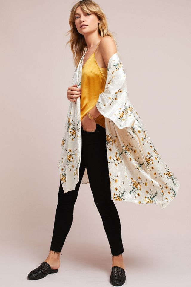 Dandelion Velvet Kimono #2