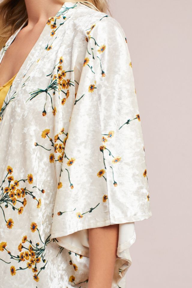 Dandelion Velvet Kimono