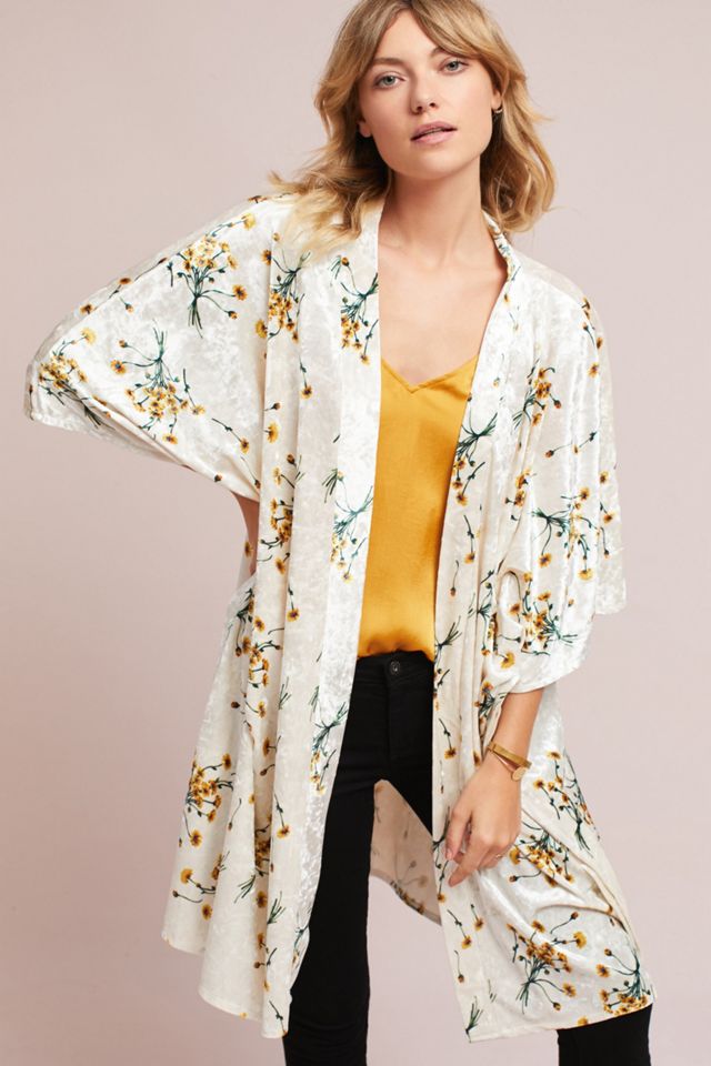 Dandelion Velvet Kimono #1