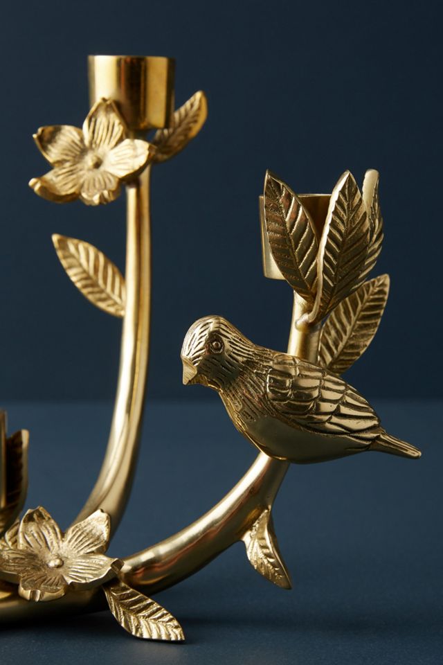 Floral Fauna Taper Holder #4