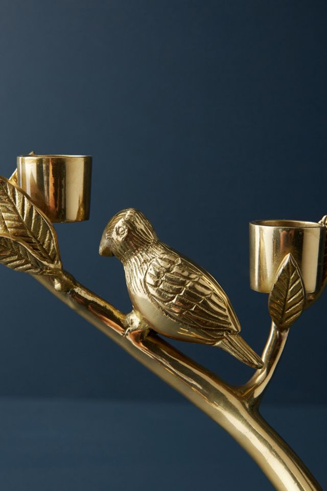 Floral Fauna Taper Holder #6