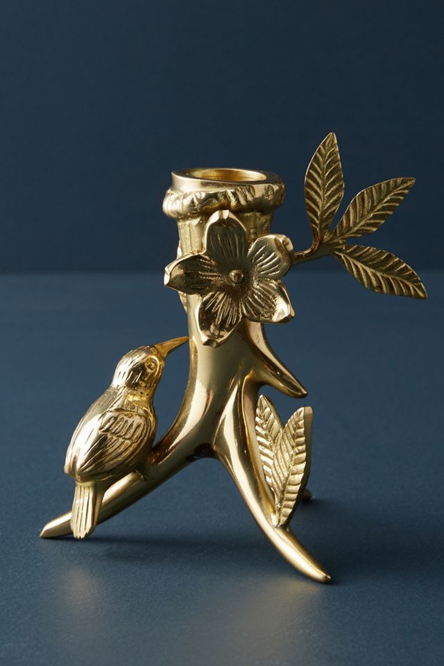 Floral Fauna Taper Holder #1