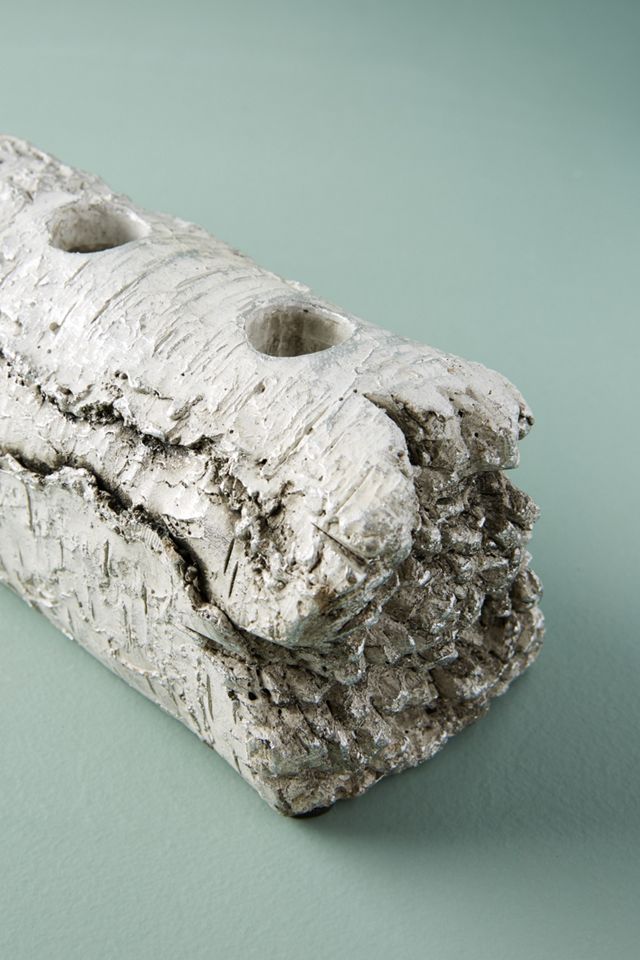 Shimmering Bark Candle Holder #4