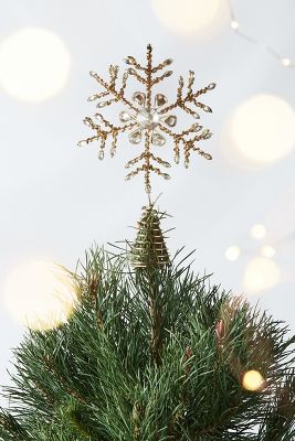 Shining Snowflake Tree Topper | AnthroLiving