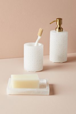 Etched Stone Bath Collection