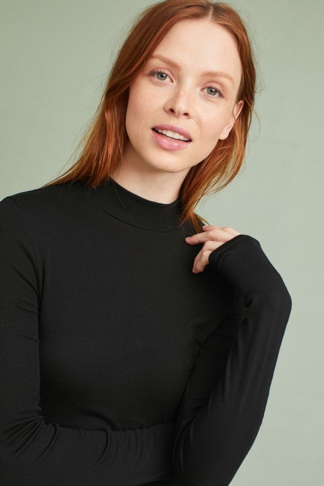 Mock Neck Layering Tee #1