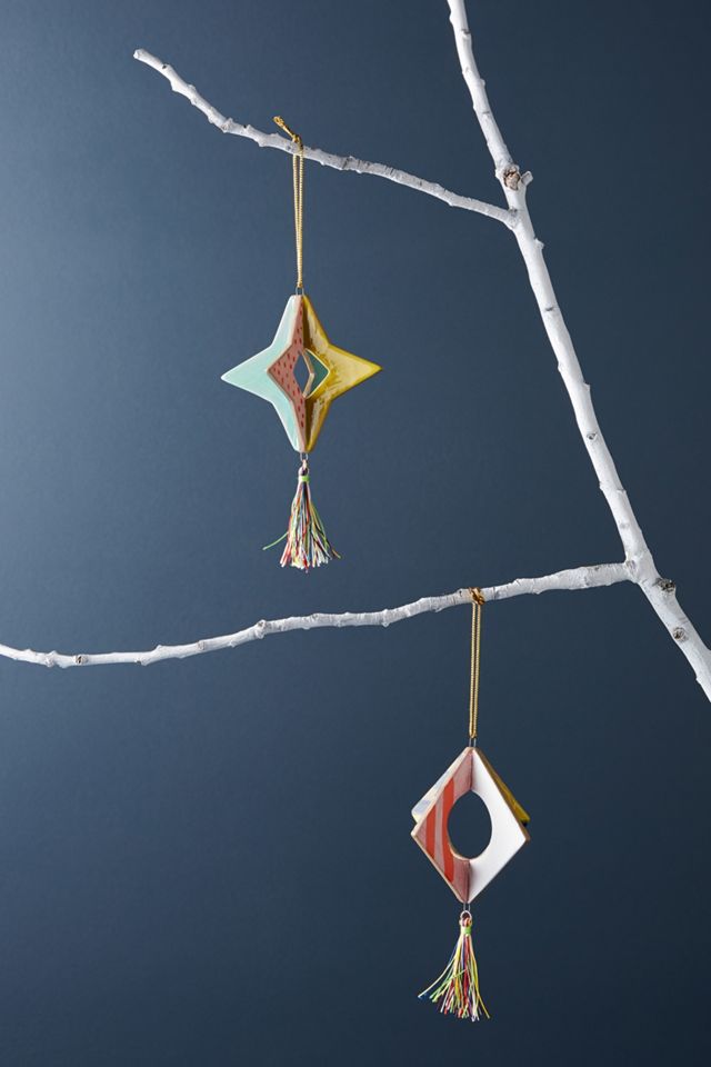 Geo Tassel Ornament #3