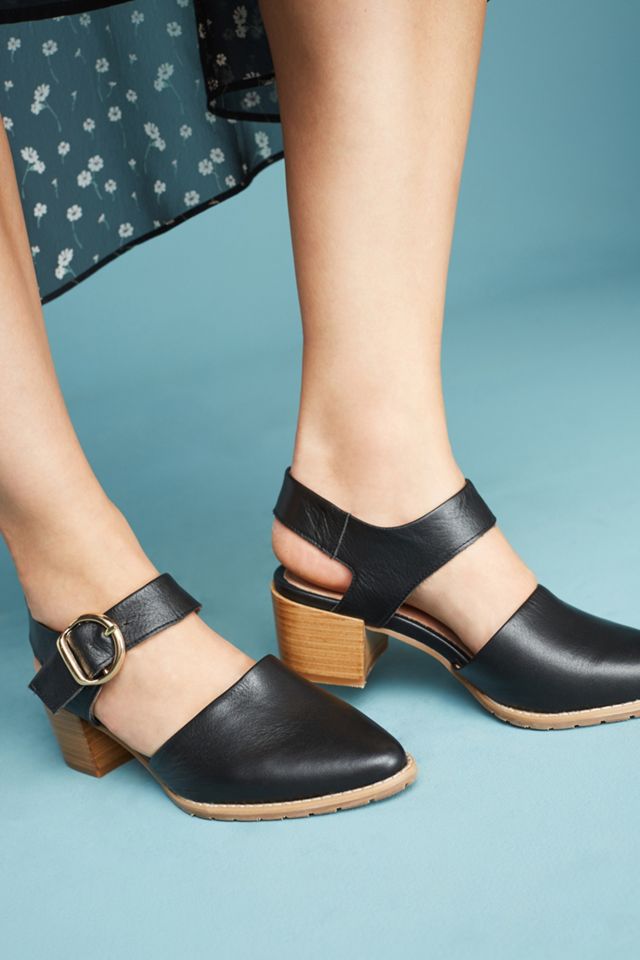 All Black Strap Heels #1