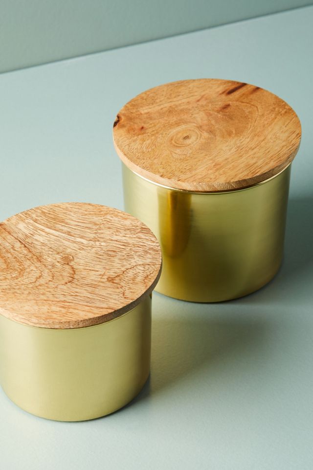 Gold Reflection Canister Set #1