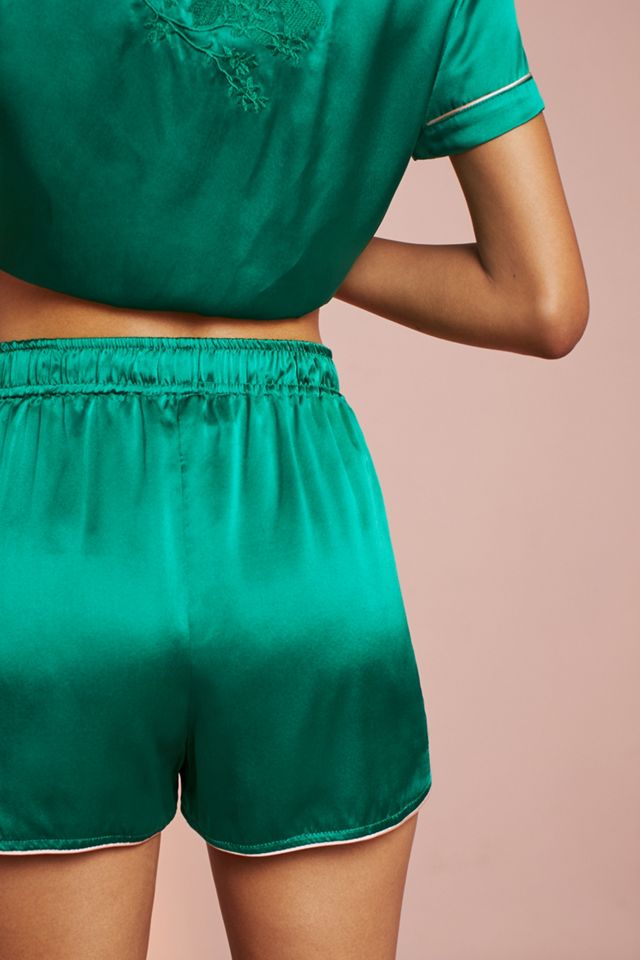 Embroidered Silk Sleep Shorts #3