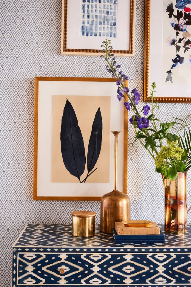 Indigo Ferns Wall Art #5