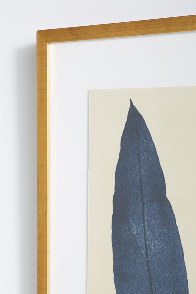 Indigo Ferns Wall Art #2