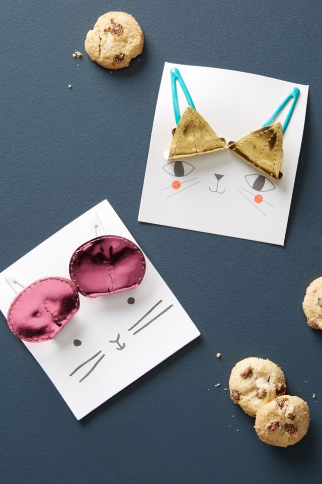 Cat & Mouse Hair Clips #1