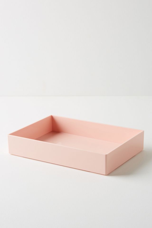 Poppin Blush Desk Accessory Tray #1