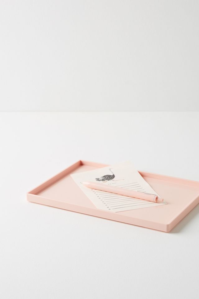 Poppin Blush Desk Accessory Tray #2