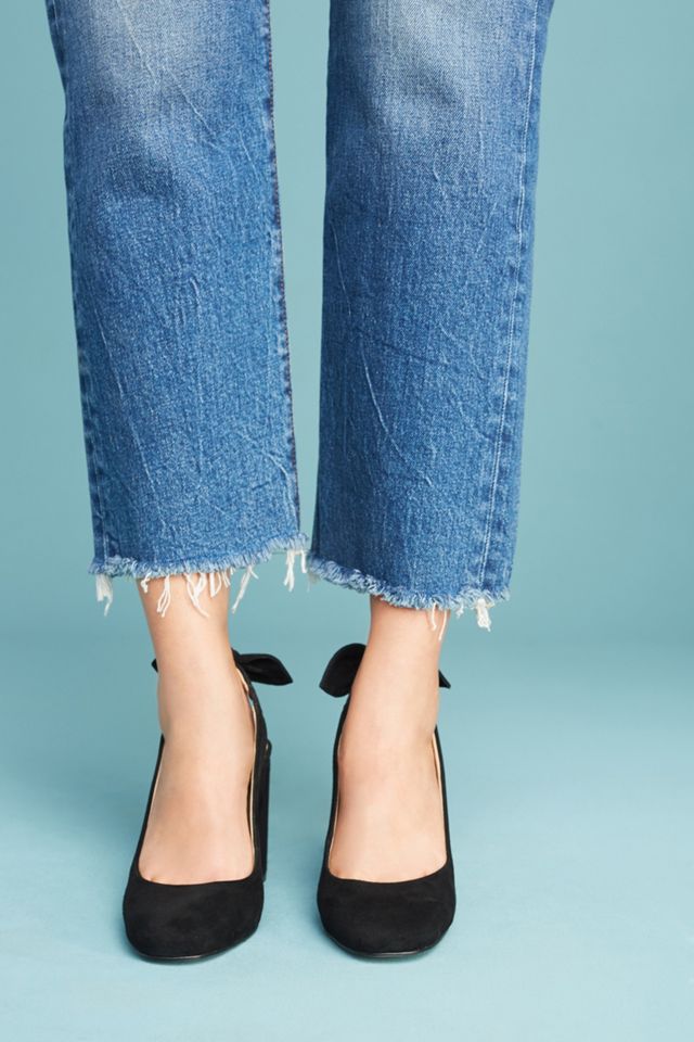 Anthropologie Tied Slingback Heels #1