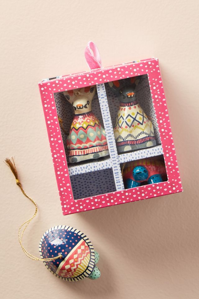 Christmas Sweater Ornament Set #2
