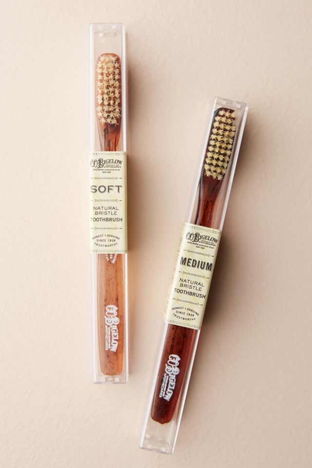 C.O. Bigelow Natural Bristle Toothbrush, Tortoise #1