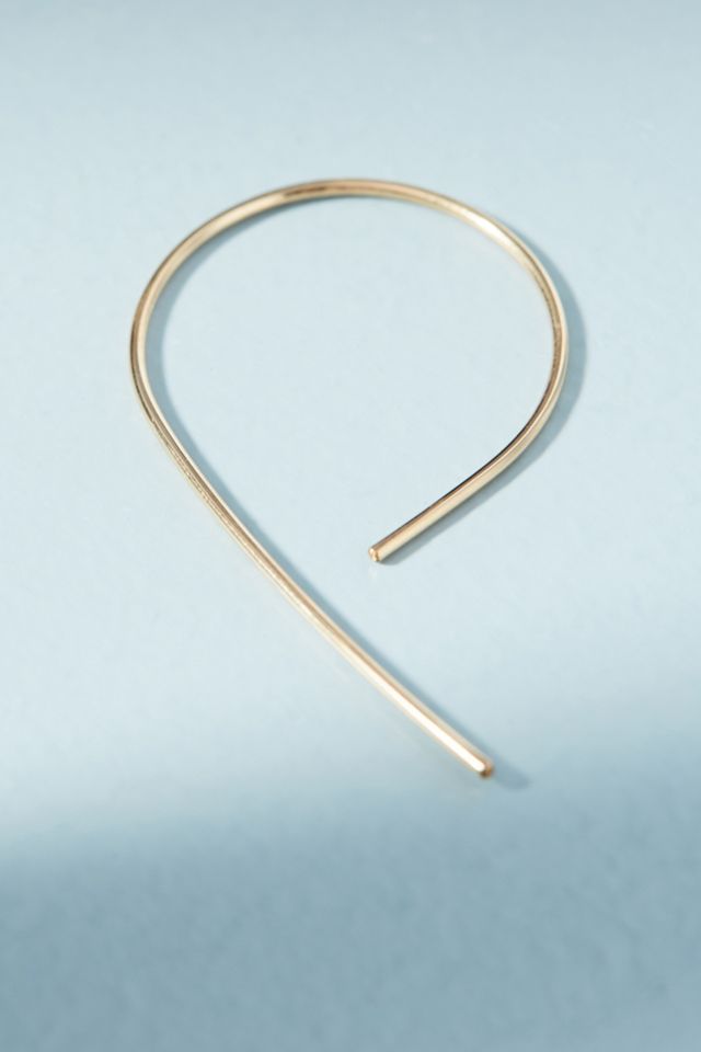 Inverted Swoop Hoop Earrings #1