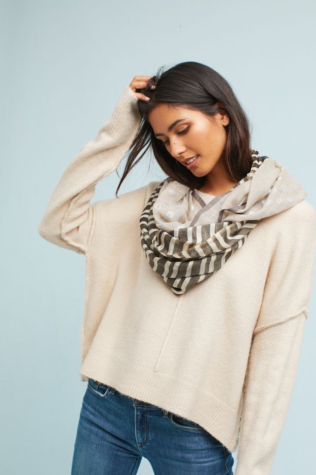 Dots Stripes Infinity Scarf