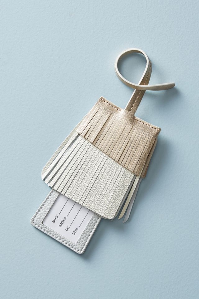 Fringed Luggage Tag #1