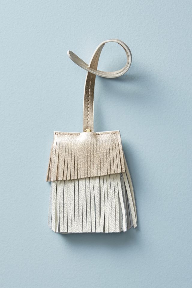 Fringed Luggage Tag #2