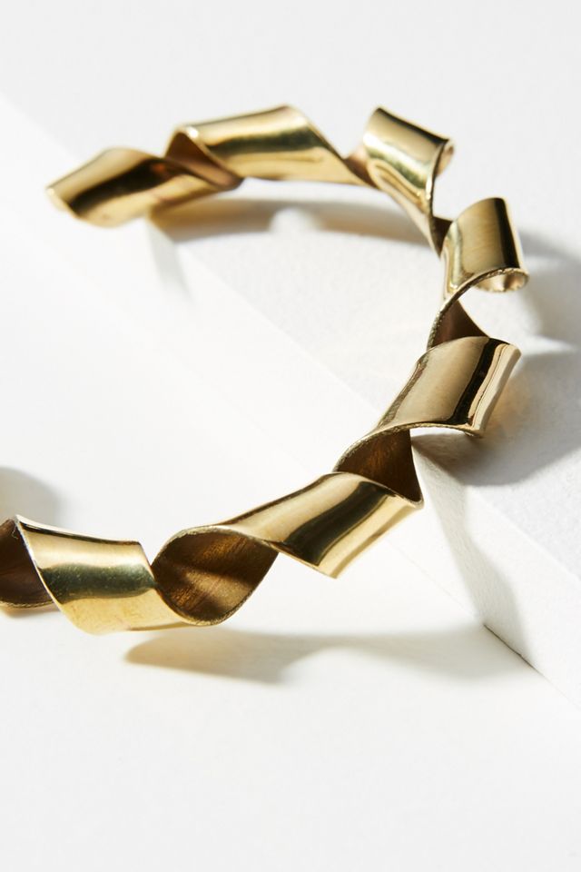 Coiled Ribbon Cuff Bracelet #1