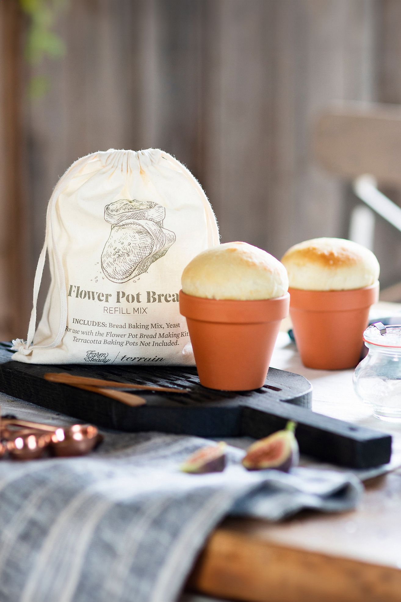 Flower Pot Bread Making Kit, Set of 4 - Multi, Standard, One Size