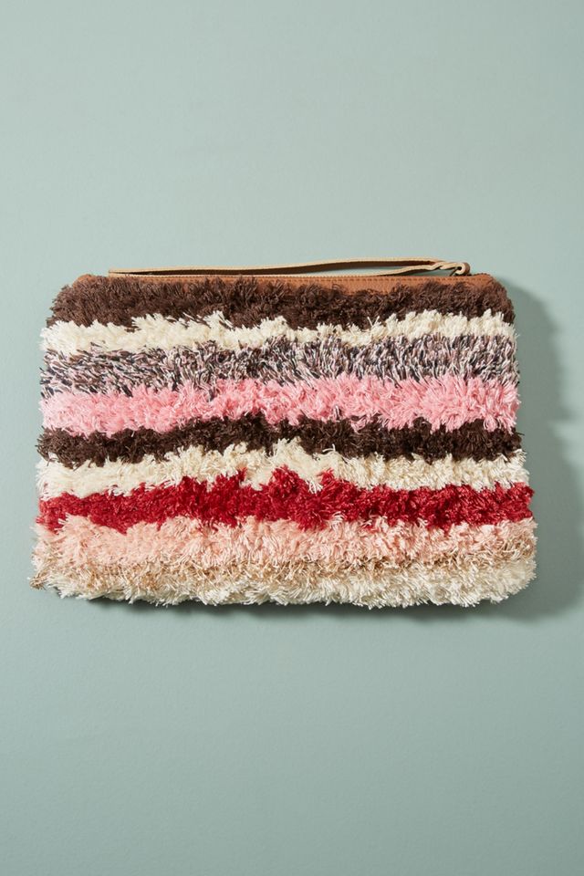 Oriana Striped Clutch #1