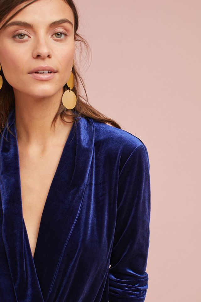 Floreat Velvet Surplice Bodysuit #1