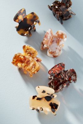 Speckled Mini Hair Clip Set