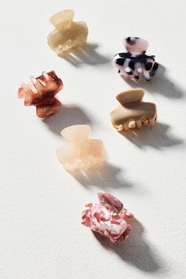 Speckled Mini Hair Clip Set