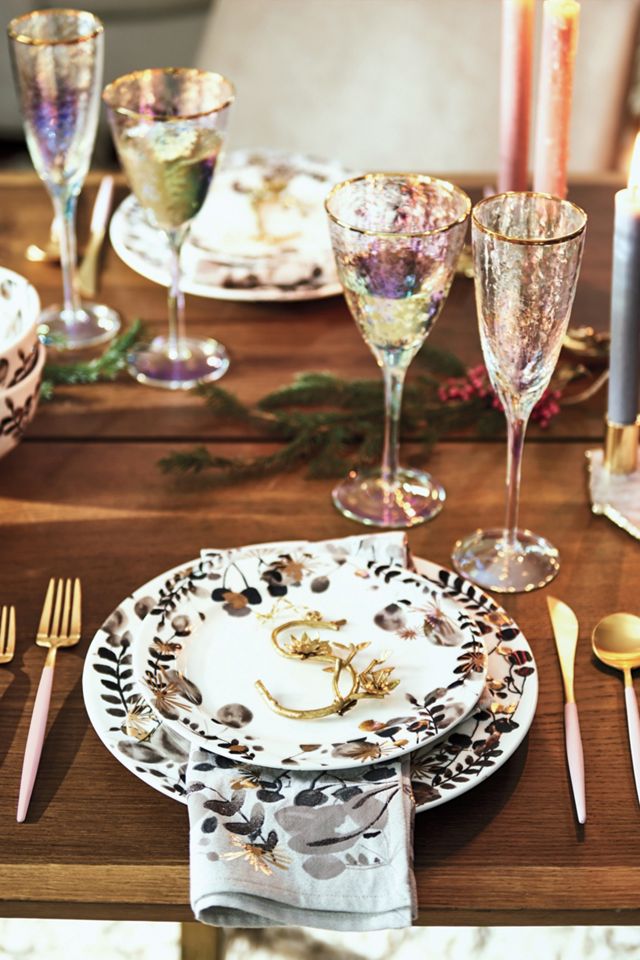 Gilded Botany Dinner Plate #2