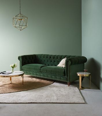 Anthropologie deals curved sofa