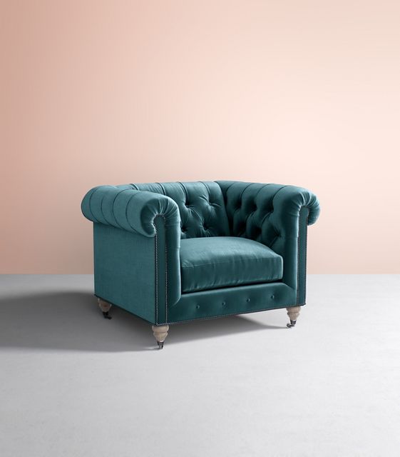 Anthropologie deals velvet chair