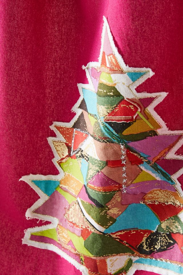 Patchwork Tree Dish Towel #1