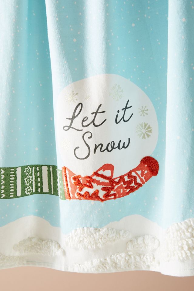Let It Snow Dish Towel #1