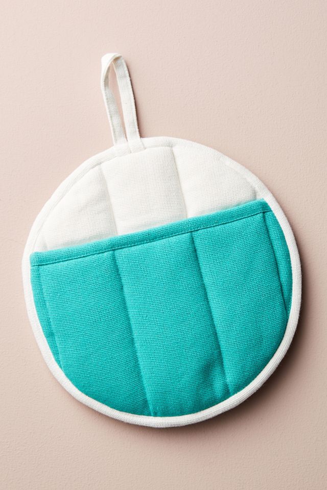 Embroidered Tree Pot Holder #1