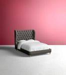 Tufted Wingback Bed