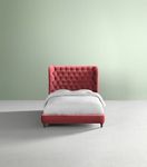 Tufted Wingback Bed