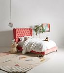 Tufted Wingback Bed