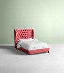 Tufted Wingback Bed