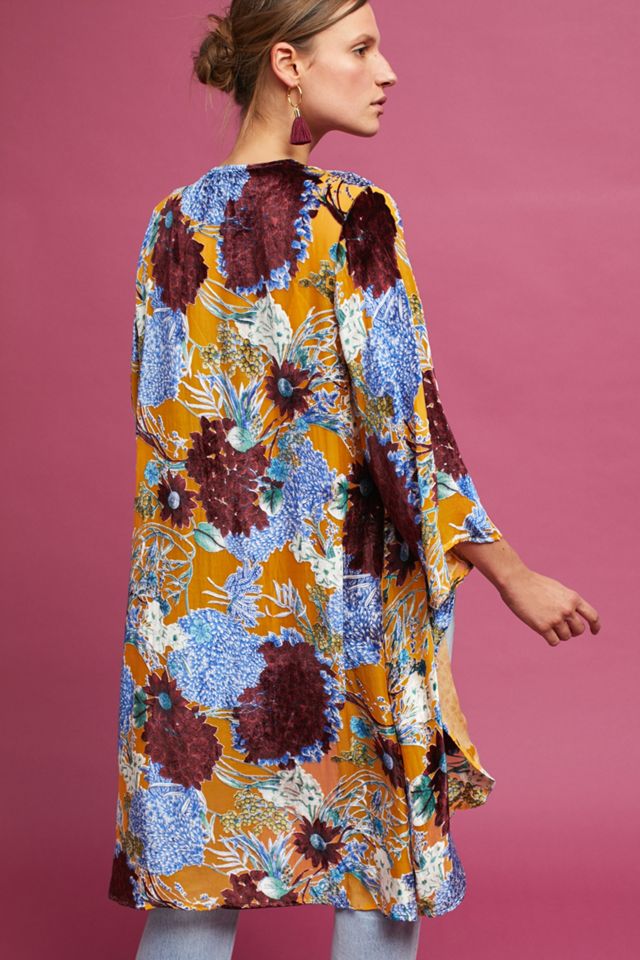 Aurelia Velvet Floral Kimono #3