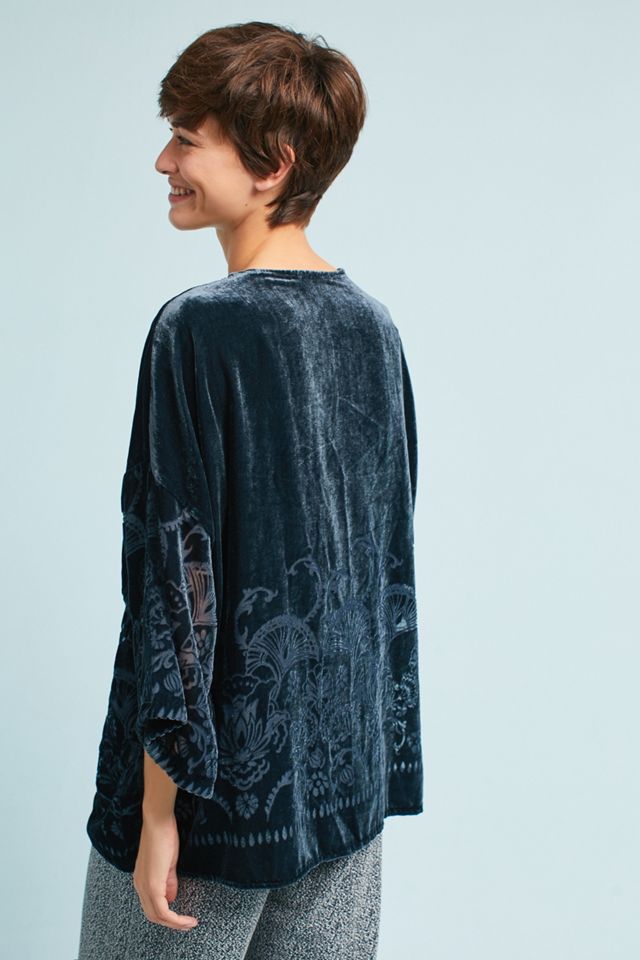 Velvet Burnout Kimono #2
