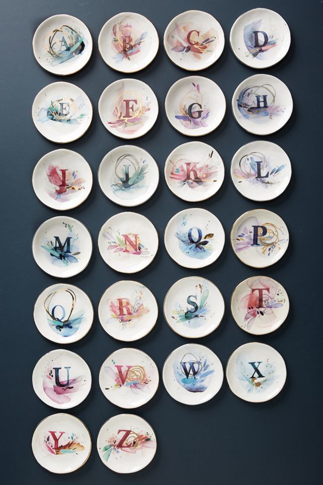 Emily Jeffords Monogram Trinket Dish #1